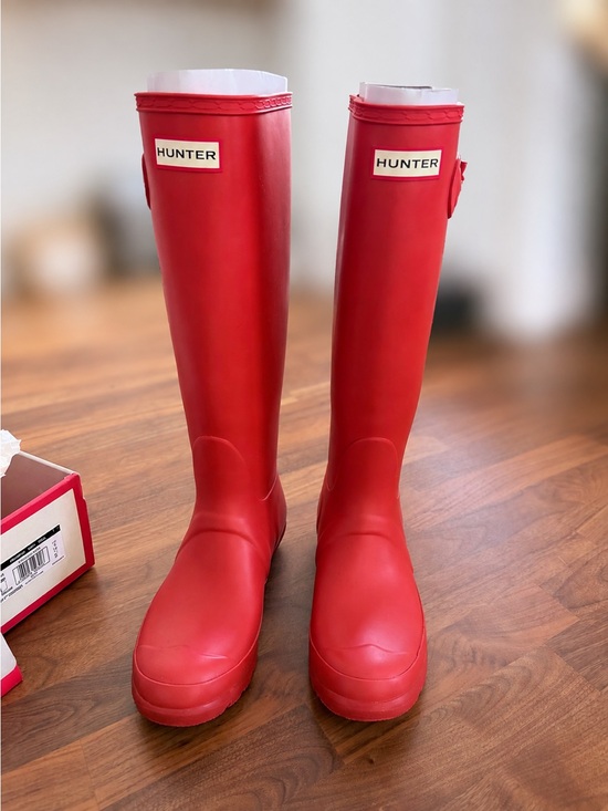 Hunter Shoes - Hunter Tall Orange Waterproof Rain Boots